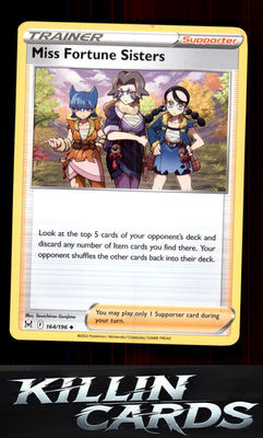 Miss Fortune Sisters 164/196 Pokemon Uncommon SWSH11: Lost Origin Card NM