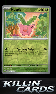 Reverse Holofoil Hoppip 001/193 Pokemon Common SV02: Paldea Evolved Card NM