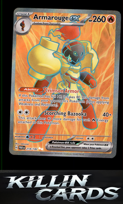 Armarouge ex - 218/182 218/182 Pokemon Ultra Rare SV04: Paradox Rift Card NM