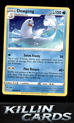Dewgong 034/196 Pokemon Rare SWSH11: Lost Origin Card NM