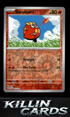 Reverse Holofoil Darumaka 034/167 Pokemon Common SV06: Twilight Masquerade Card