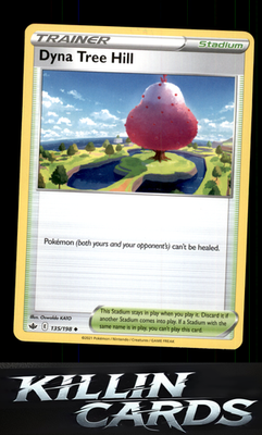 Dyna Tree Hill 135/198 Pokemon Uncommon SWSH06: Chilling Reign Card NM