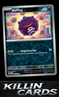 Reverse Holofoil Koffing 109/165 Pokemon Common SV: Scarlet & Violet 151 Card NM