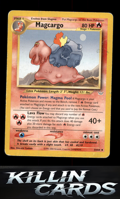 Magcargo 33/64 Pokemon Uncommon Neo Revelation Card LP