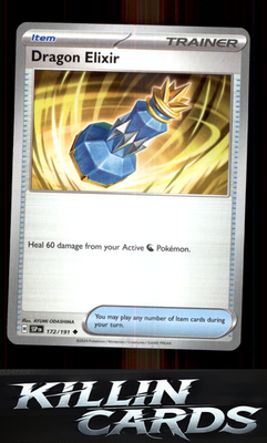 Dragon Elixir 172/191 Pokemon Uncommon SV08: Surging Sparks Card NM