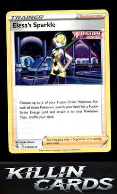 Elesa's Sparkle 233/264 Pokemon Uncommon SWSH08: Fusion Strike Card NM