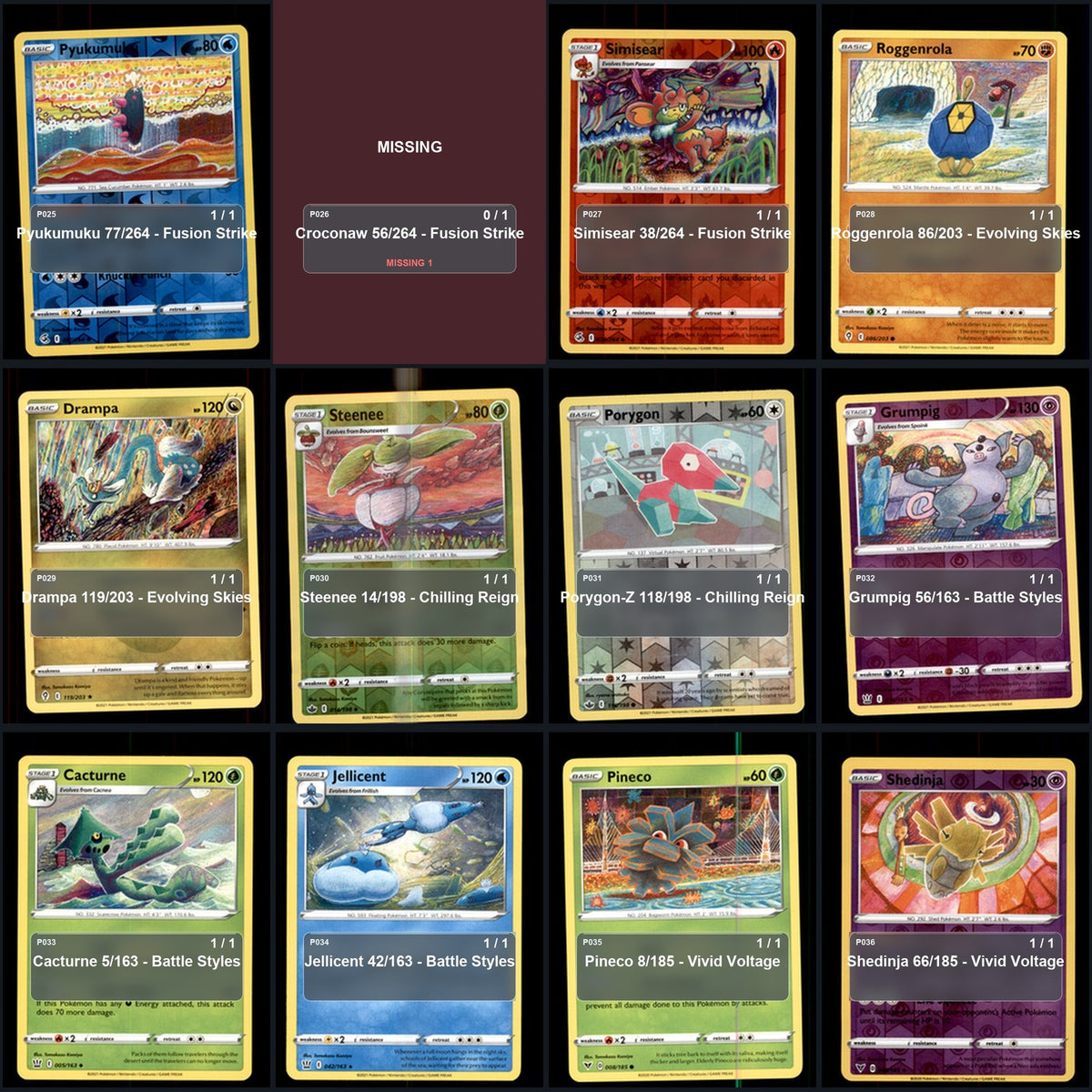 Pokemon TCG Tomokazu Komiya Artist Collection 49 Cards Lot