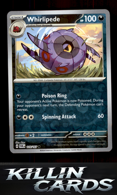 Reverse Holofoil Whirlipede 116/167 Pokemon Common SV06: Twilight Masquerade Car