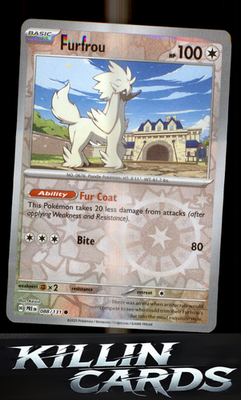 Reverse Holofoil Furfrou 088/131 Pokemon Common SV: Prismatic Evolutions Card NM