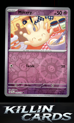 Reverse Holofoil Milcery 074/159 Pokemon Common SV09: Journey Together Card NM
