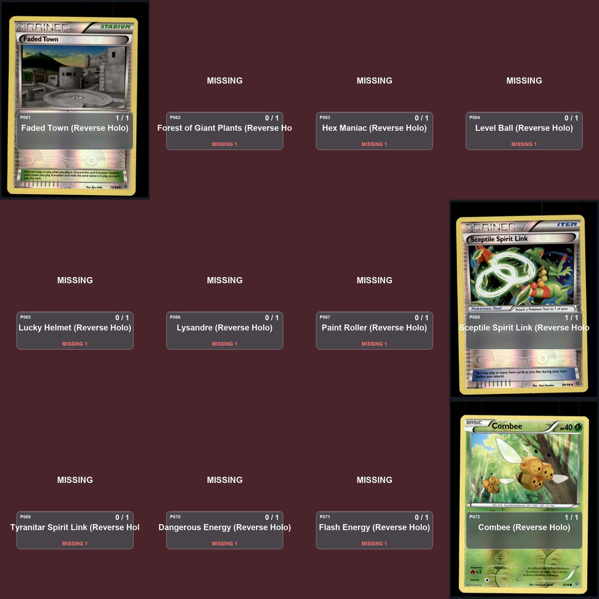 Pokemon TCG XY - Ancient Origins Reverse Holo Master Set 13 Reverse Holo Card