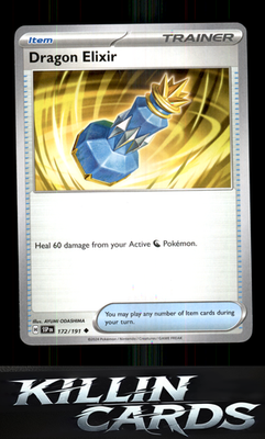 Dragon Elixir 172/191 Pokemon Uncommon SV08: Surging Sparks Card NM