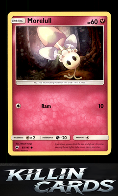 Morelull 97/147 Pokemon Common SM - Burning Shadows Card NM