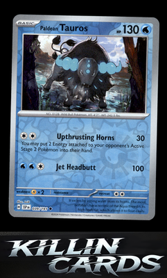 Reverse Holofoil Paldean Tauros - 039/191 039/191 Pokemon Uncommon SV08: Surging
