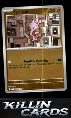 Reverse Holofoil Tyrogue 071/132 Pokemon Common ME01: Mega Evolution Card NM
