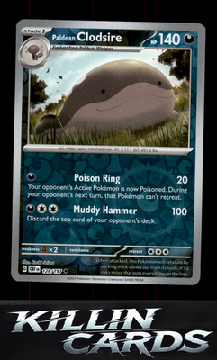Reverse Holofoil Paldean Clodsire - 128/197 128/197 Pokemon Uncommon SV03: Obsid