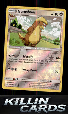 Reverse Holofoil Gumshoos 113/156 Pokemon Uncommon SM - Ultra Prism Card NM