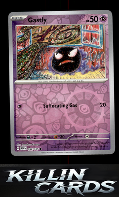 Reverse Holofoil Gastly 092/165 Pokemon Common SV: Scarlet & Violet 151 Card NM
