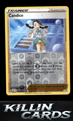 Reverse Holofoil Candice 152/195 Pokemon Uncommon SWSH12: Silver Tempest Card NM