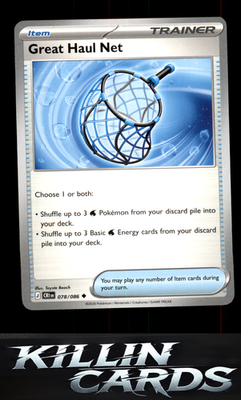 Great Haul Net 078/086 Pokemon Uncommon ME04: Chaos Rising Card NM