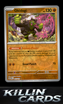 Reverse Holofoil Okidogi 057/131 Pokemon Rare SV: Prismatic Evolutions Card NM