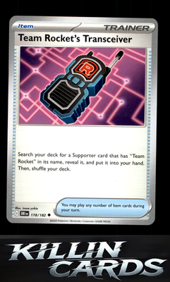 Team Rocket's Transceiver 178/182 Pokemon Uncommon SV10: Destined Rivals Card NM