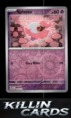 Reverse Holofoil Spritzee 038/131 Pokemon Common SV: Prismatic Evolutions Card N
