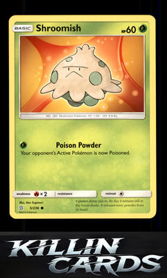 Shroomish 5/236 Pokemon Common SM - Unified Minds Card NM