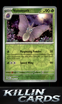 Reverse Holofoil Venomoth 049/165 Pokemon Uncommon SV: Scarlet & Violet 151 Card