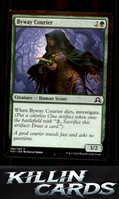 Foil Byway Courier 196 Magic C Shadows over Innistrad Card NM
