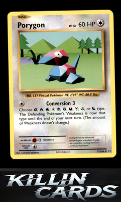 Porygon 71/108 Pokemon Uncommon XY - Evolutions Card NM