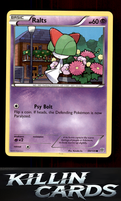 Ralts 59/135 Pokemon Common Plasma Storm Card LP