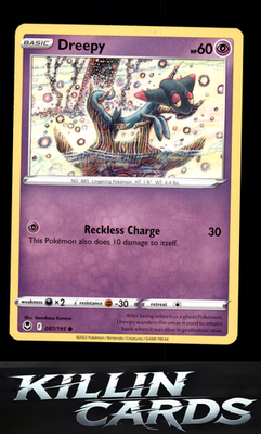 Dreepy 087/195 Pokemon Common SWSH12: Silver Tempest Card NM