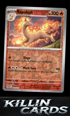 Reverse Holofoil Rapidash 078/165 Pokemon Uncommon SV: Scarlet & Violet 151 Card