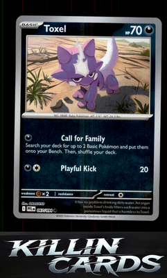 Reverse Holofoil Toxel 067/094 Pokemon Common ME02: Phantasmal Flames Card NM