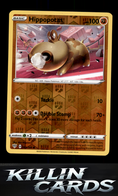 Reverse Holofoil Hippopotas 093/189 Pokemon Common SWSH03: Darkness Ablaze Card