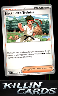 Black Belt's Training - 144/159 144/159 Pokemon Common SV09: Journey Together Ca