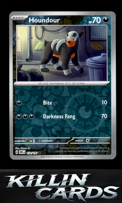 Reverse Holofoil Houndour - 132/197 132/197 Pokemon Common SV03: Obsidian Flames