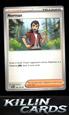 Norman 168/182 Pokemon Uncommon SV04: Paradox Rift Card NM