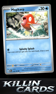 Magikarp 129/165 Pokemon Common SV: Scarlet & Violet 151 Card NM