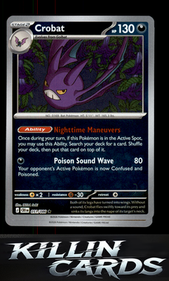 Reverse Holofoil Crobat - 051/086 051/086 Pokemon Rare ME04: Chaos Rising Card N