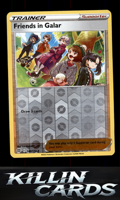Reverse Holofoil Friends in Galar 140/172 Pokemon Uncommon SWSH09: Brilliant Sta