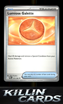 Lumiose Galette 078/088 Pokemon Uncommon ME03: Perfect Order Card NM