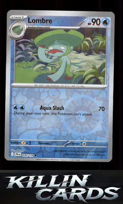 Reverse Holofoil Lombre 036/159 Pokemon Common SV09: Journey Together Card NM