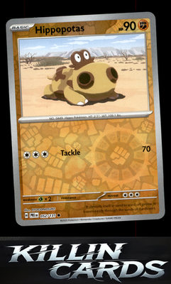 Reverse Holofoil Hippopotas 052/131 Pokemon Common SV: Prismatic Evolutions Card