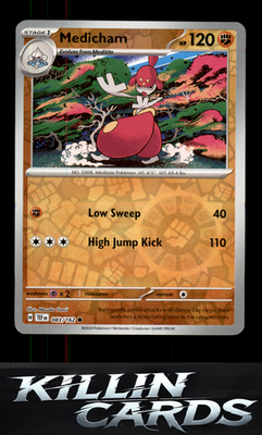 Reverse Holofoil Medicham 083/162 Pokemon Common SV05: Temporal Forces Card NM
