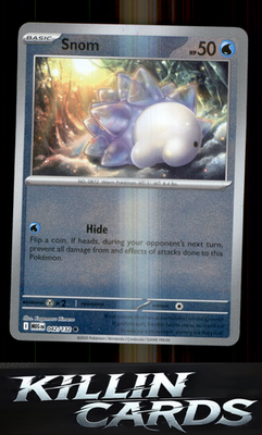 Reverse Holofoil Snom 042/132 Pokemon Common ME01: Mega Evolution Card NM