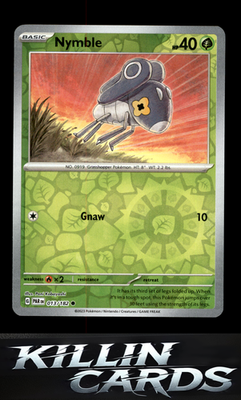 Reverse Holofoil Nymble - 013/182 013/182 Pokemon Common SV04: Paradox Rift Card