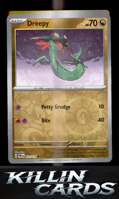 Reverse Holofoil Dreepy 071/131 Pokemon Common SV: Prismatic Evolutions Card NM