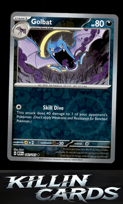 Reverse Holofoil Golbat 042/165 Pokemon Uncommon SV: Scarlet & Violet 151 Card N